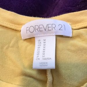 Forever 21 yellow flowwy dress